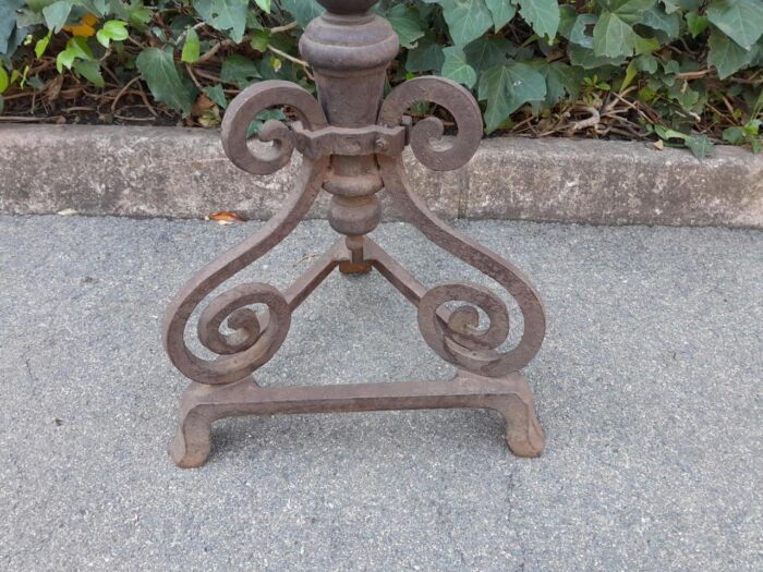 A  20thC French Cast Iron Candle Holder - Image 4