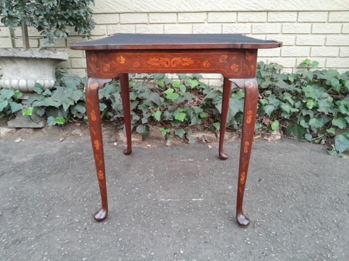 An Antique 19th Century Dutch Marquetry Card Table - Image 7