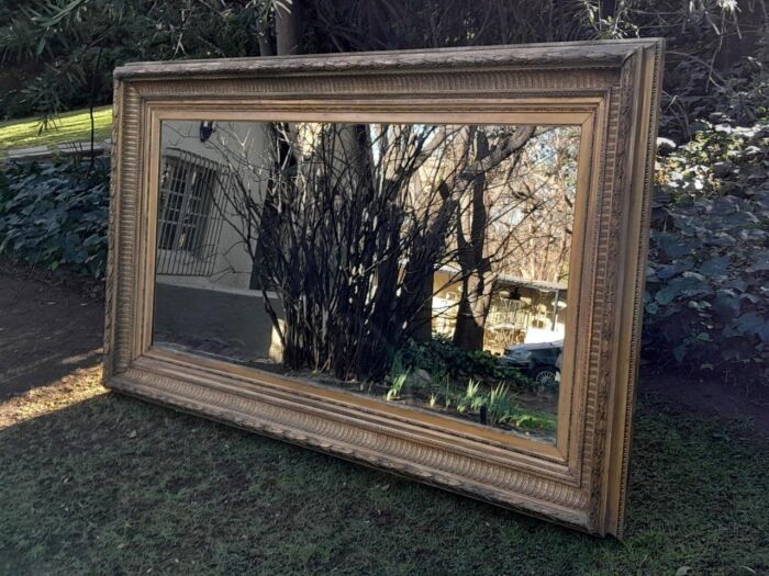 A 19th Century Carved Giltwood And Gesso Mirror Of Large Proportions - Image 5