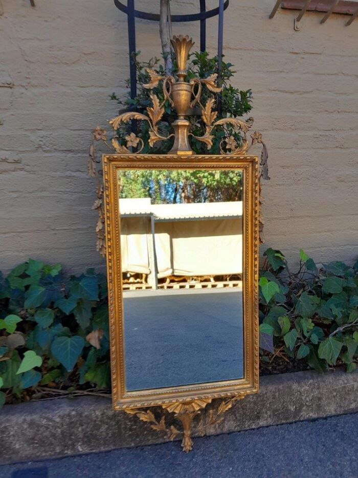 A 20th Century French Style  Gilded Mirror