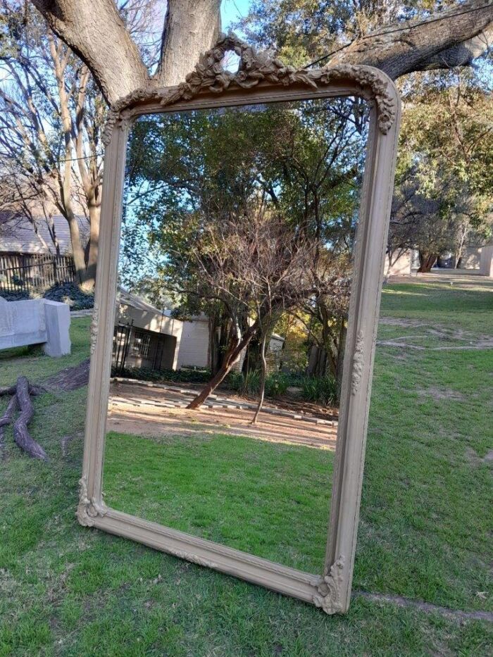 A French Style Ornately Carved Mirror in a Contemporary Finish - Image 3