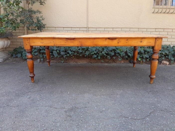 An Antique / 19th Century Cape Wooden Dining / Kitchen Table