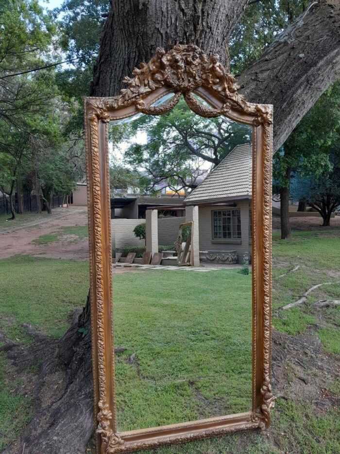 A French Rococo Style Ornately Carved And Gilded Bevelled Mirror 3 - Image 2