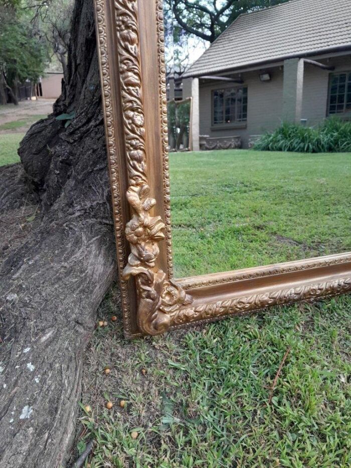 A French Rococo Style Ornately Carved And Gilded Bevelled Mirror 3 - Image 3