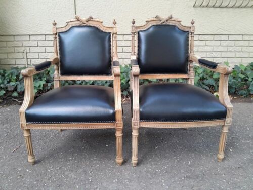 A 20th Century Pair of Carved Walnut Tapestry Chairs