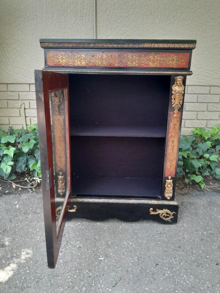 An Antique French Boulle Pier Cabinet  - Image 3