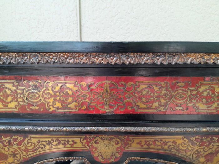 An Antique French Boulle Pier Cabinet  - Image 6