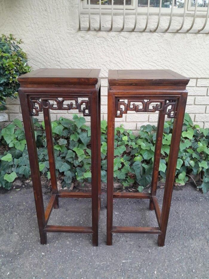 A 20TH Century Pair of Chinese Plinths / Display Stands - Image 2