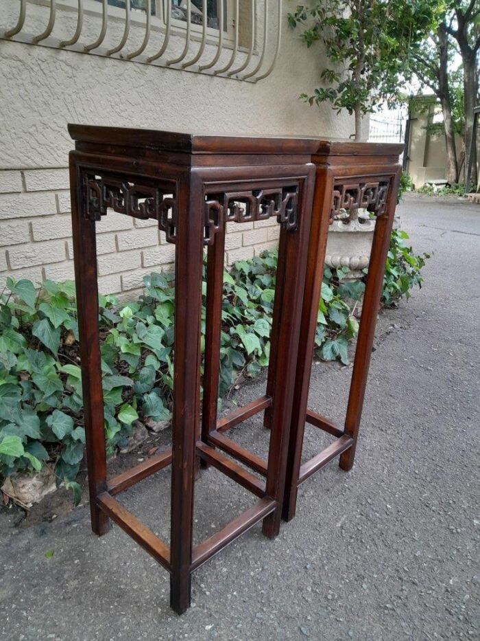 A 20TH Century Pair of Chinese Plinths / Display Stands - Image 3