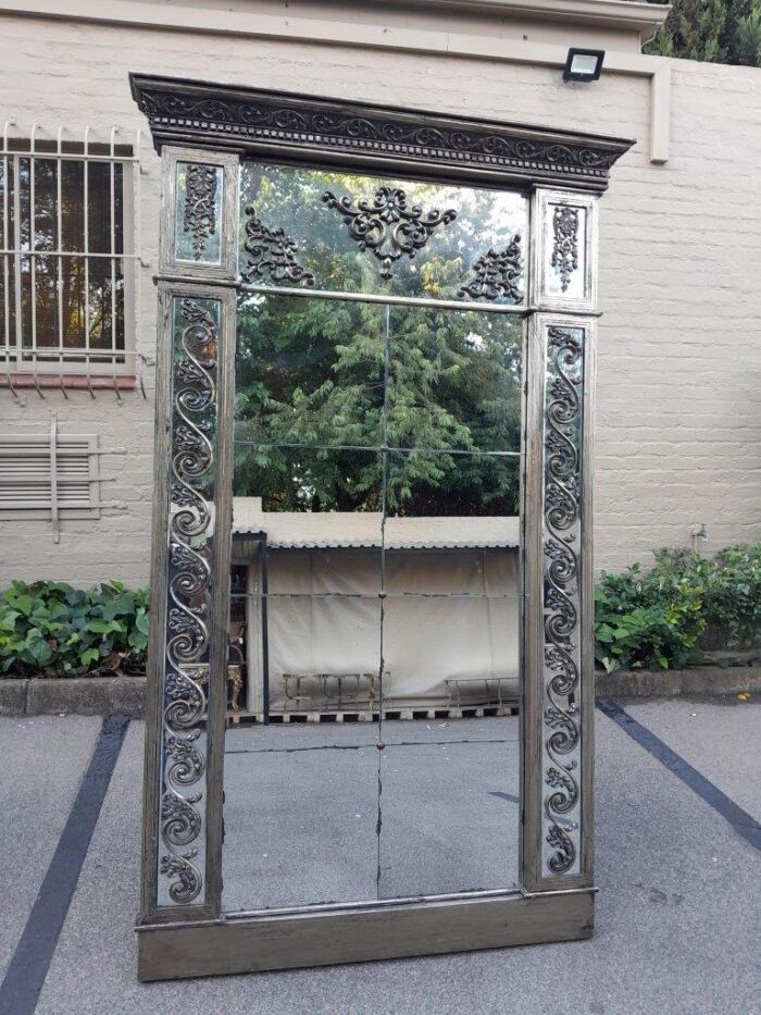 An Antique Venetian Style Ornately Carved Gilt Framed Mirror of Large Proportions  (Inspired by Hall of Mirrors in Versailles)