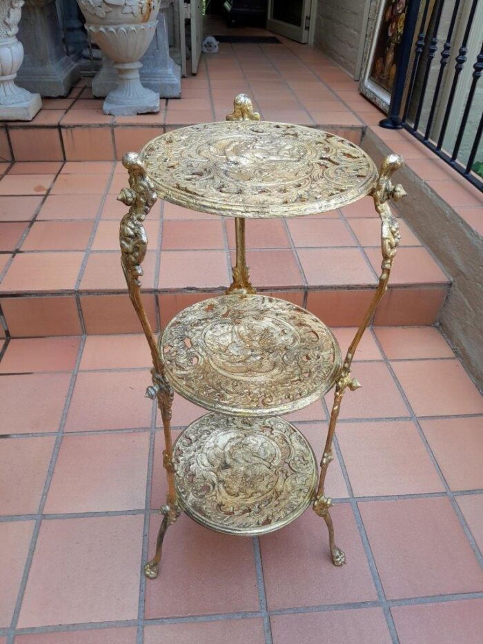 A Circa 1900s Cast Metal Display Stand - Image 2