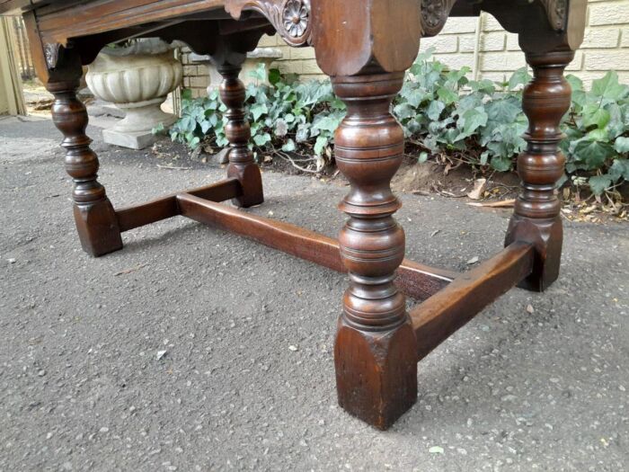 A 20th Century English Oak Refectory Table - Image 8