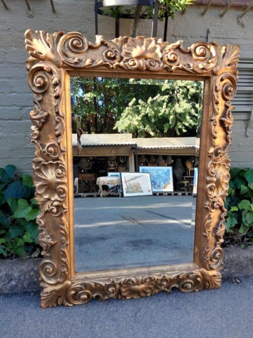 A 20th Century Rococo Style Bevelled Mirror of Large Proportions