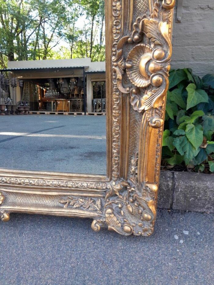 An Extremely Large 20th Century French Style Ornately Carved and Bevelled Mirror - Image 3