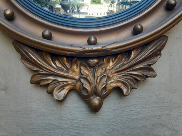 A 20th Century Regency Style Convex Mirror with Eagle - Image 4