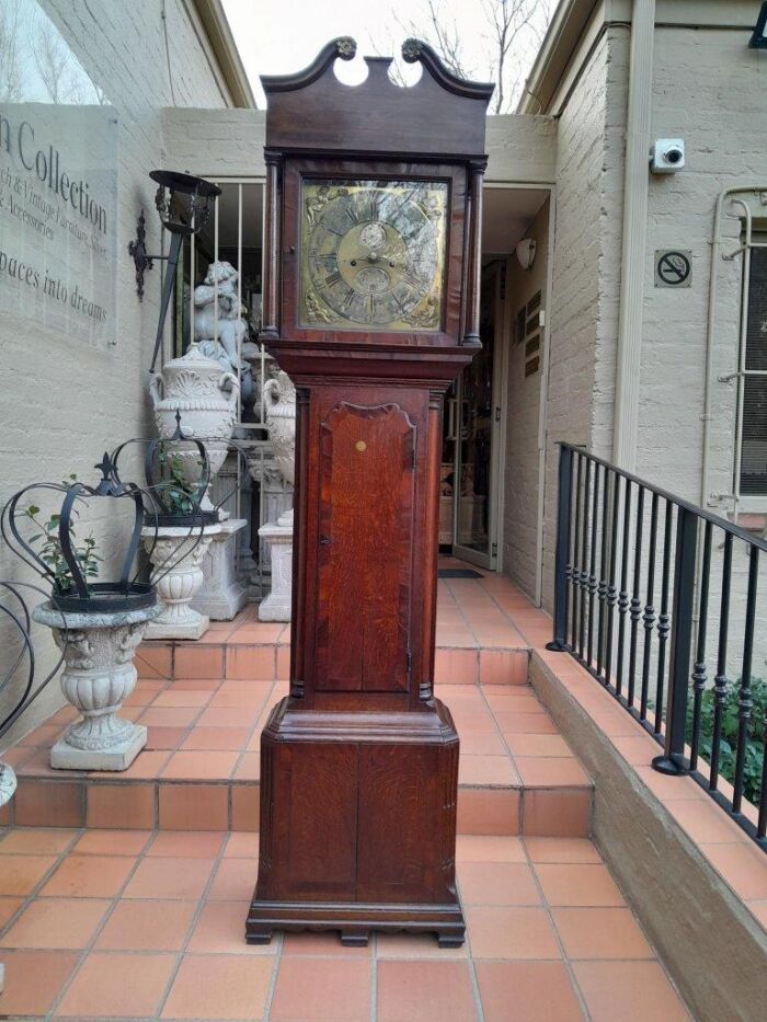 A Mid 18th Century George III Oak D. Seddon Frodsham Grandfather / Longcase Clock With a BADA (British Antiques Dealer Association) Stamp