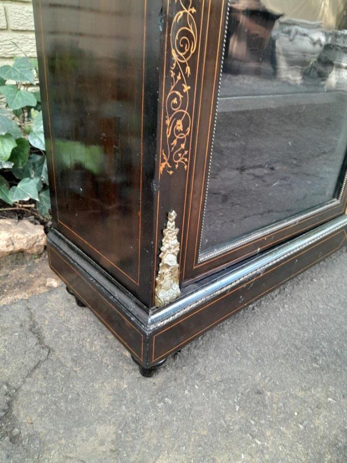 A 20TH Century French Louis XVI Style Boulle Cabinet Ebonised Gilded and Ormolu Mounted - Image 5