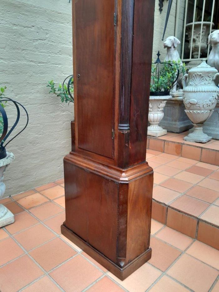 An Antique Late 19th Century Mahogany 7-Day Moon Phase Longcase / Grandfather Clock - Image 4