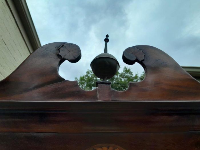 An Antique Late 19th Century Mahogany 7-Day Moon Phase Longcase / Grandfather Clock - Image 7