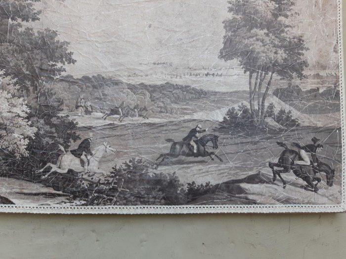 A Medium size Wall Panel Painting depicting a hunting scene - Image 4