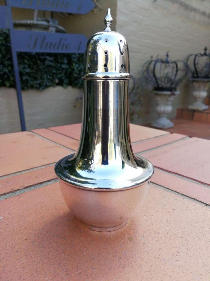 Castor Sugar Shaker Birmingham Circa 1930 Solid Silver