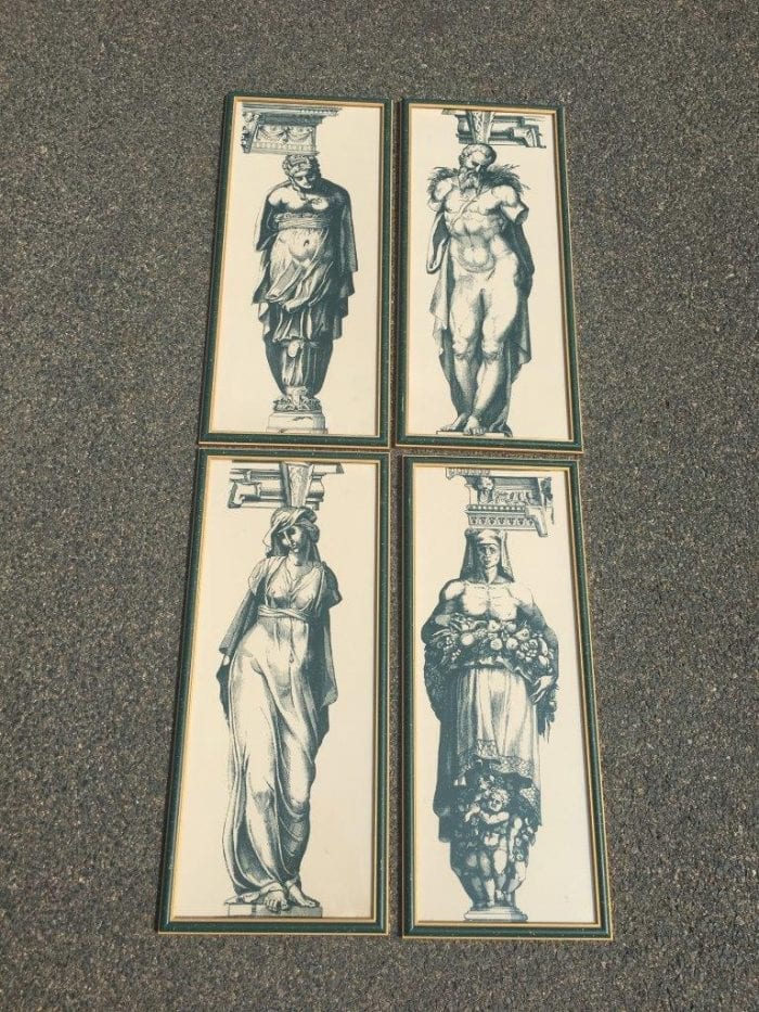 Set of 4 Ancient Roman Prints - ND