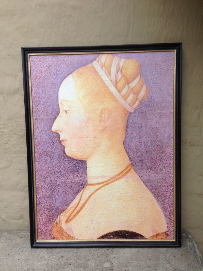 Canvas - Lady with Hair Bun