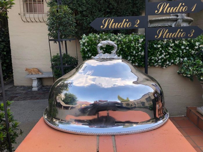 A silverplate Food Dome - ND (No Discount)