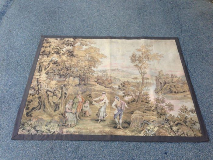 19th Century French Tapestry Depicting Pastoral Scene