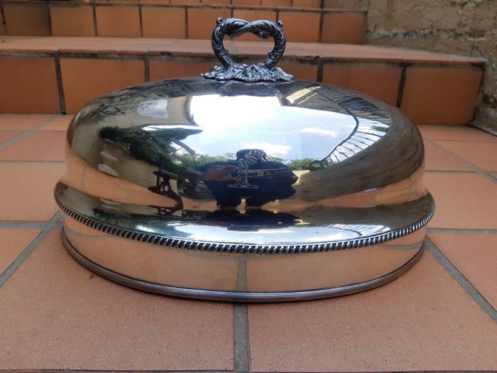 A Large Silver Plated Food Dome