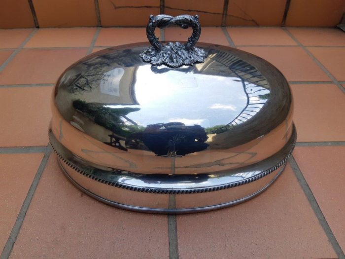 A Large Silver Plated Food Dome - Image 2