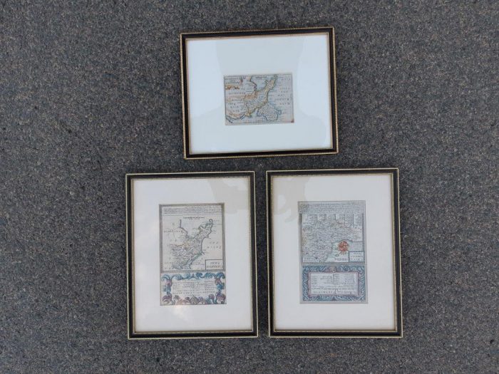 A Set Of Four (4)  Antique Maps Of Wales, Hand Coloured Engraving - Image 3