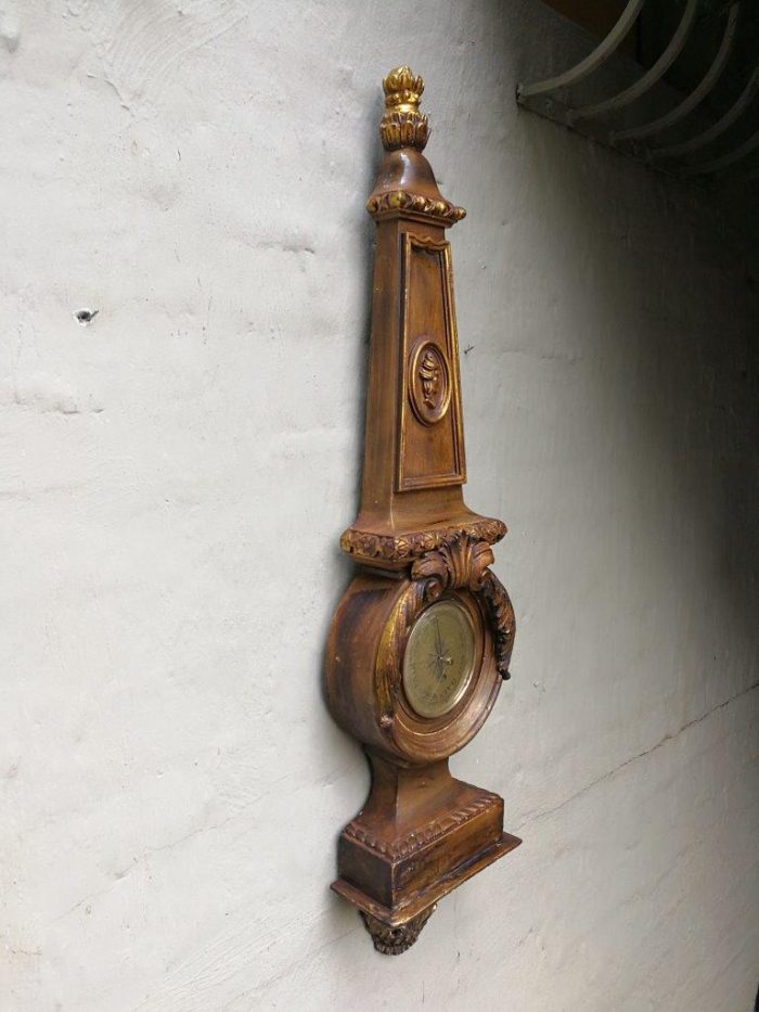 Massive Carved Heavy Giltwood Barometer. 1200cmh Made In Western Germany  From An Estate Sale In The Usa - Image 3