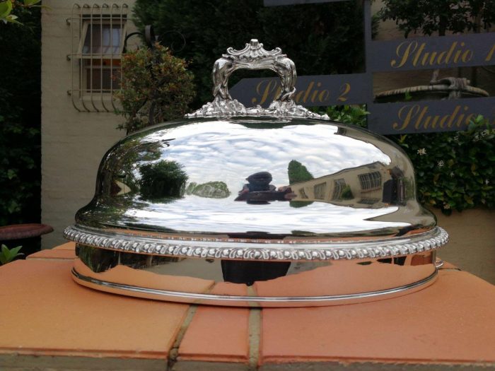 A Silverplate Elkington Food Dome