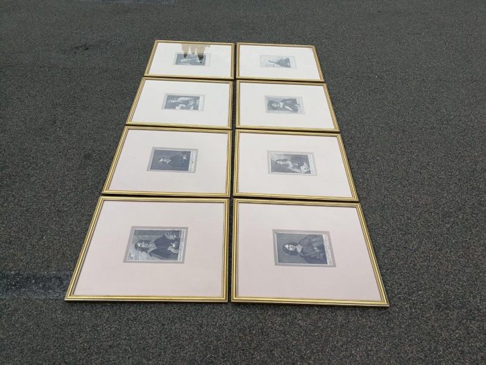 A Set Of 8 Framed Portraits Of Flemish Painters, Engravers And Architects - Image 3