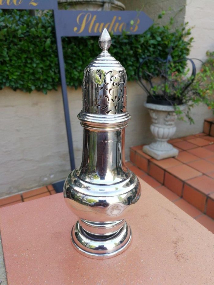 A Silver Sugar Caster