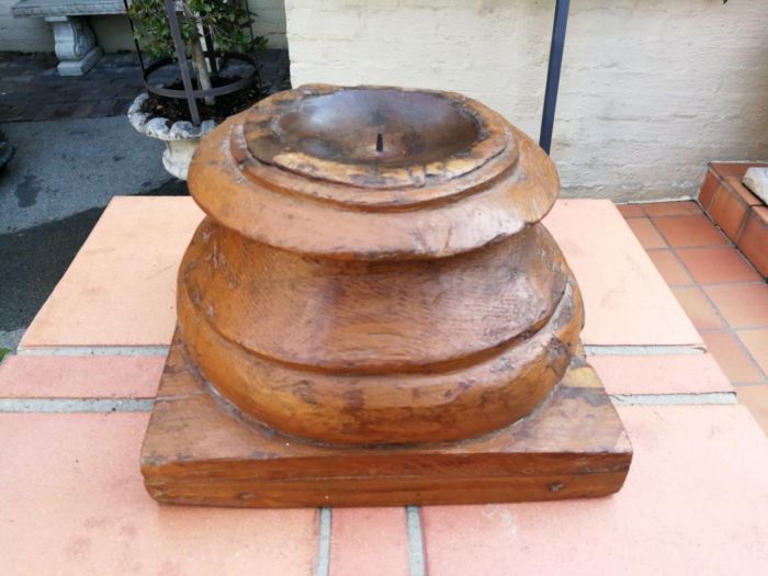 Carved Wooden Square top Candle holders or styling bases (SOLD INDIVIDUALLY) - Image 5