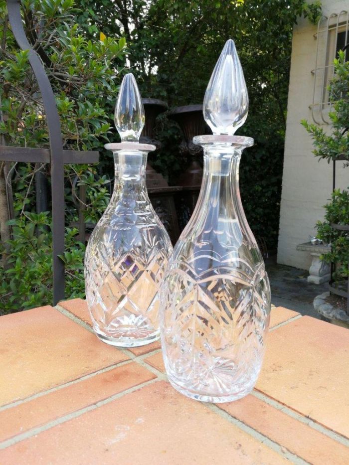 A Pair Of Cut Glass Decanters - Image 3