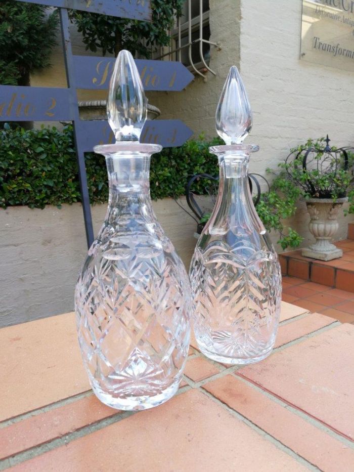 A Pair Of Cut Glass Decanters - Image 4