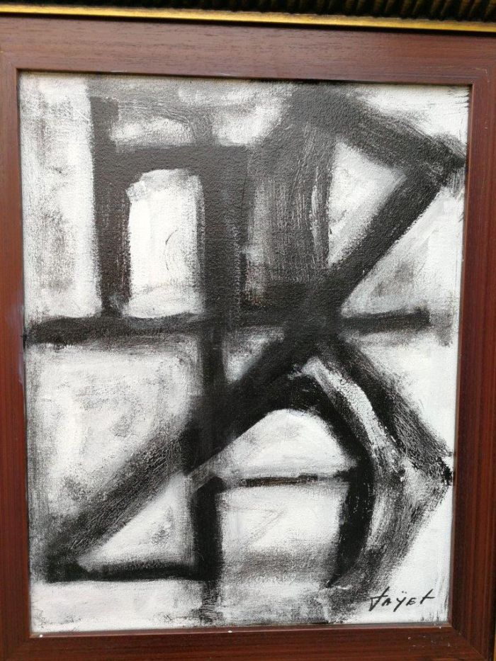 An Abstract Composition Oil on Canvas   - Image 5