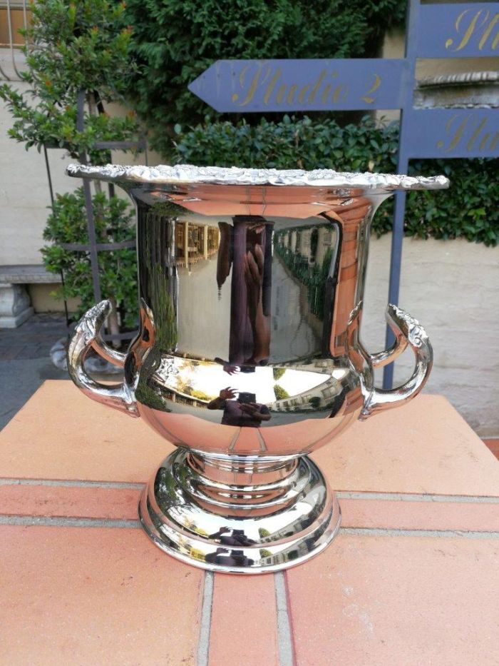 A Georgian Style Silver Plated Champagne Cooler