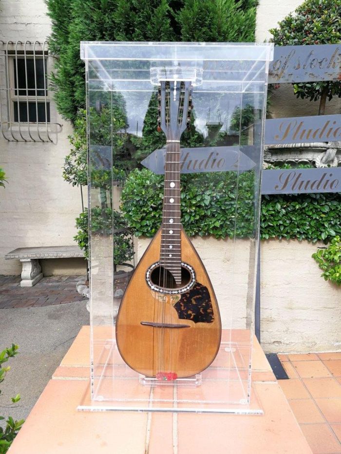 An Italian Luigi Embercher Mandolin With Tortoiseshell Detail And Paper Label Luigi Embercher