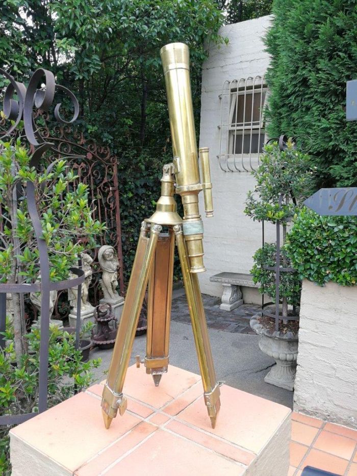 A Rare Antique Solid Brass Telescope - Image 2