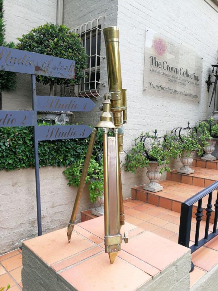 A Rare Antique Solid Brass Telescope - Image 3