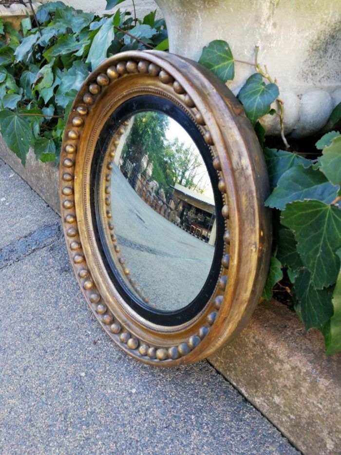 A Regency Gild Convex Mirror ND - Image 3