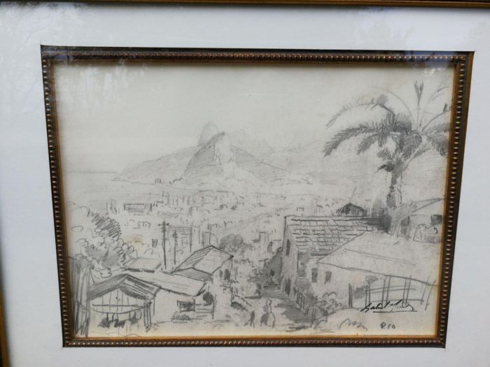 A Pair Of Gabriel De Jongh (South Africa, 1913 - 2004) Pencil On Paper, Signed , Rio De Janeiro Study 1 & II - Image 5