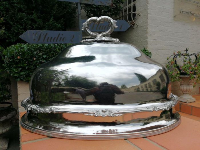 A 20th Century Silver-Plate Food Dome - Image 2