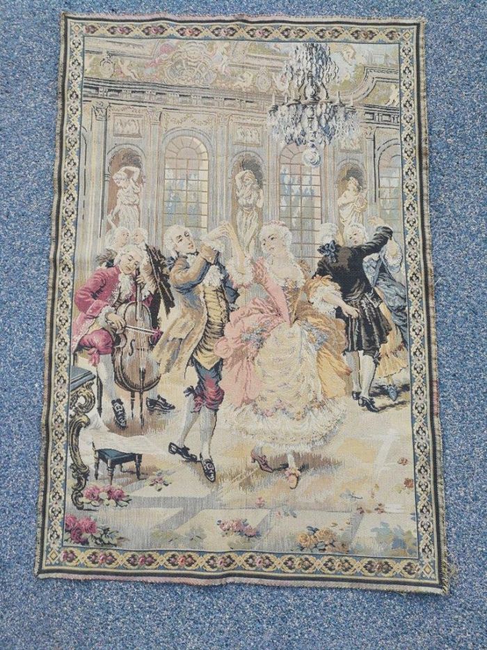 French Antique Tapestry - Image 2