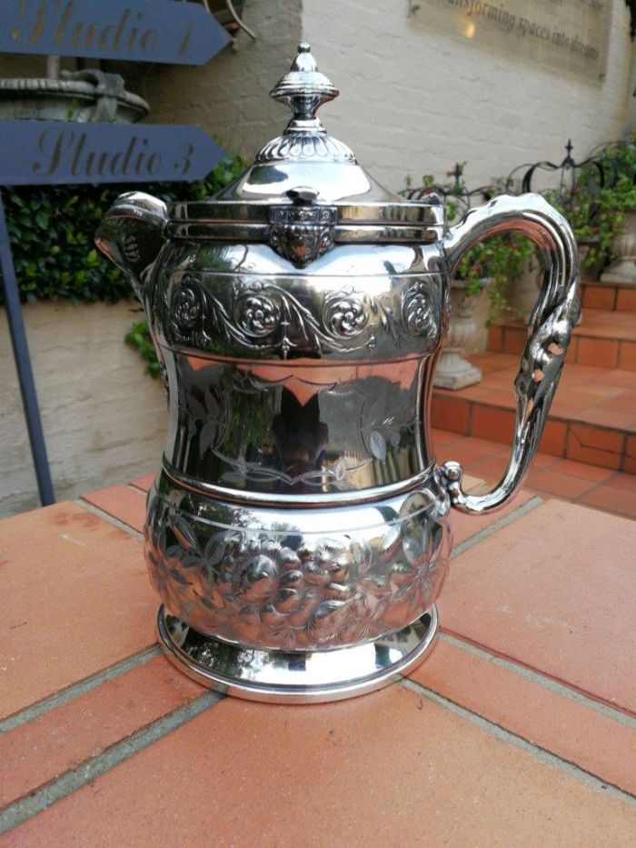 A 19th Century Silver Plate Reed And Barton Pitcher