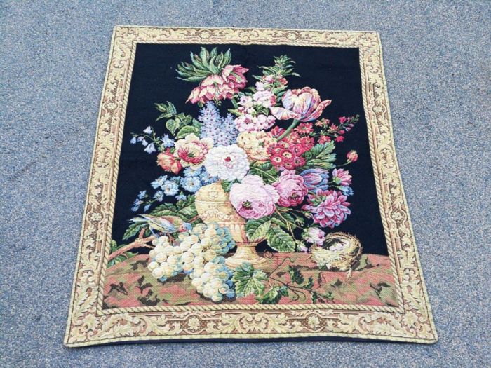 A 20th Century French Floral Tapestry